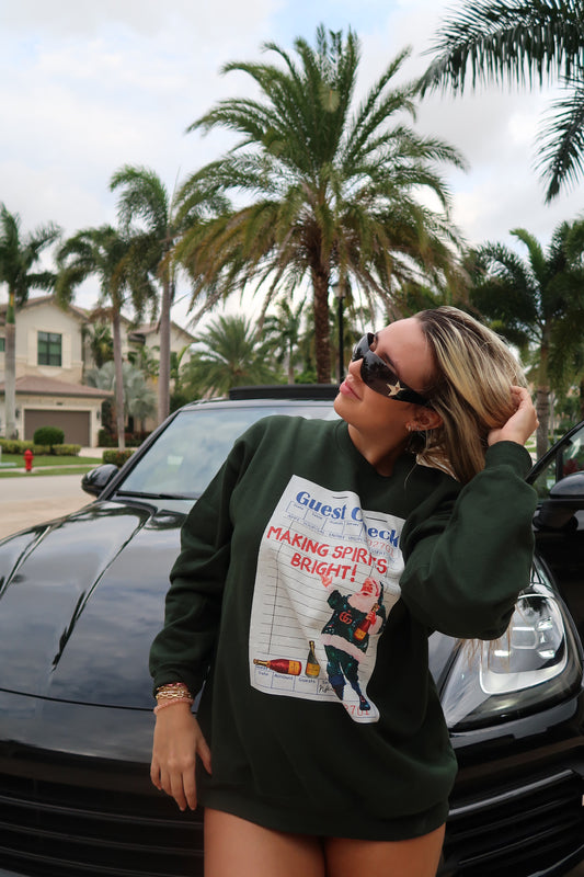 MAKING SPIRITS BRIGHT CREWNECK