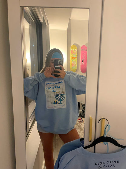 LETS GET LIT HANNUKAH CREWNECK